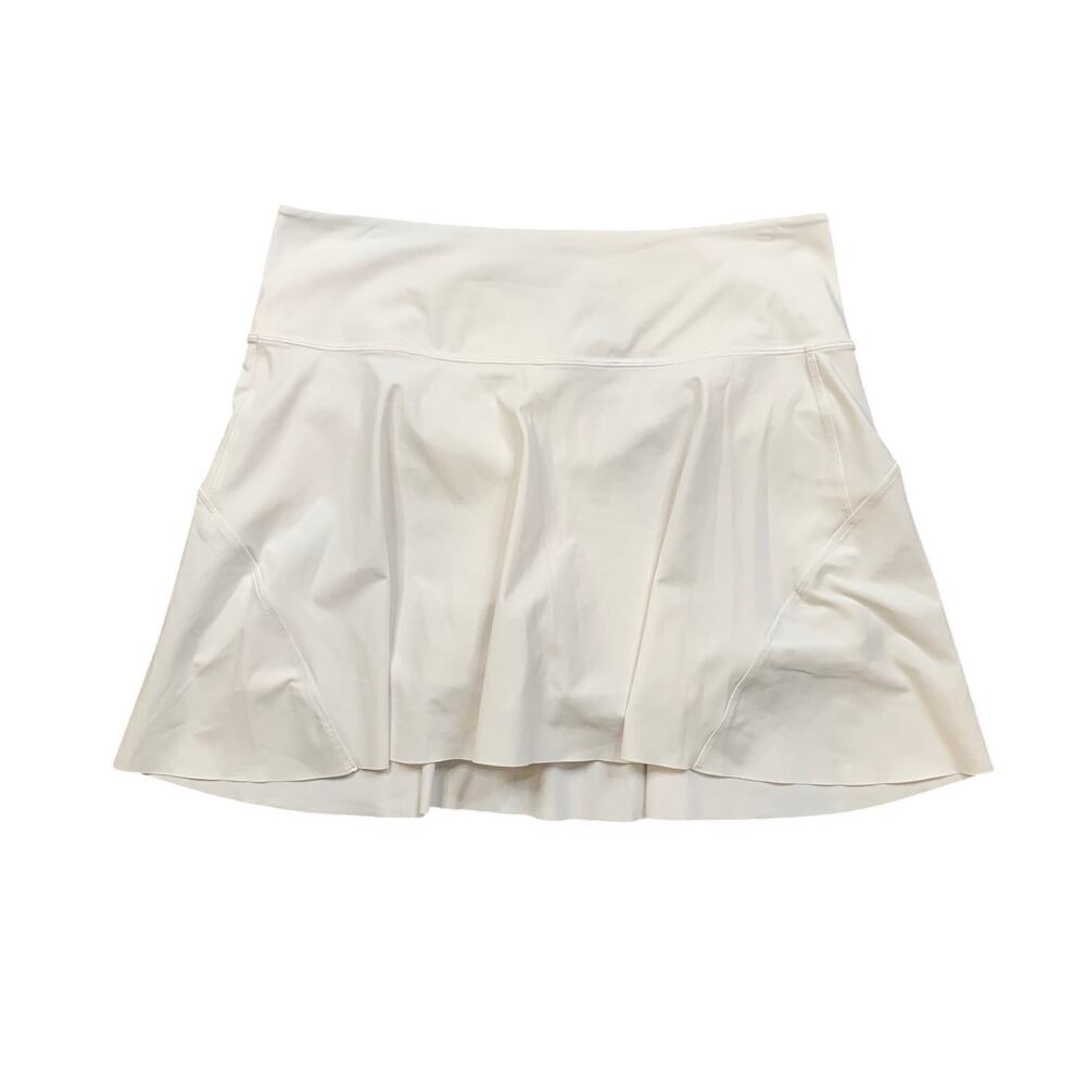 Athleta Skort Womens L Large White Ace Tennis High Rise SwiftLite Running Skirt